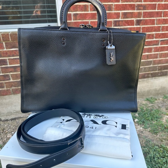 Coach Rogue Brief, Leather. New Without Tag, Includes Dust Bag. - Picture 2 of 13